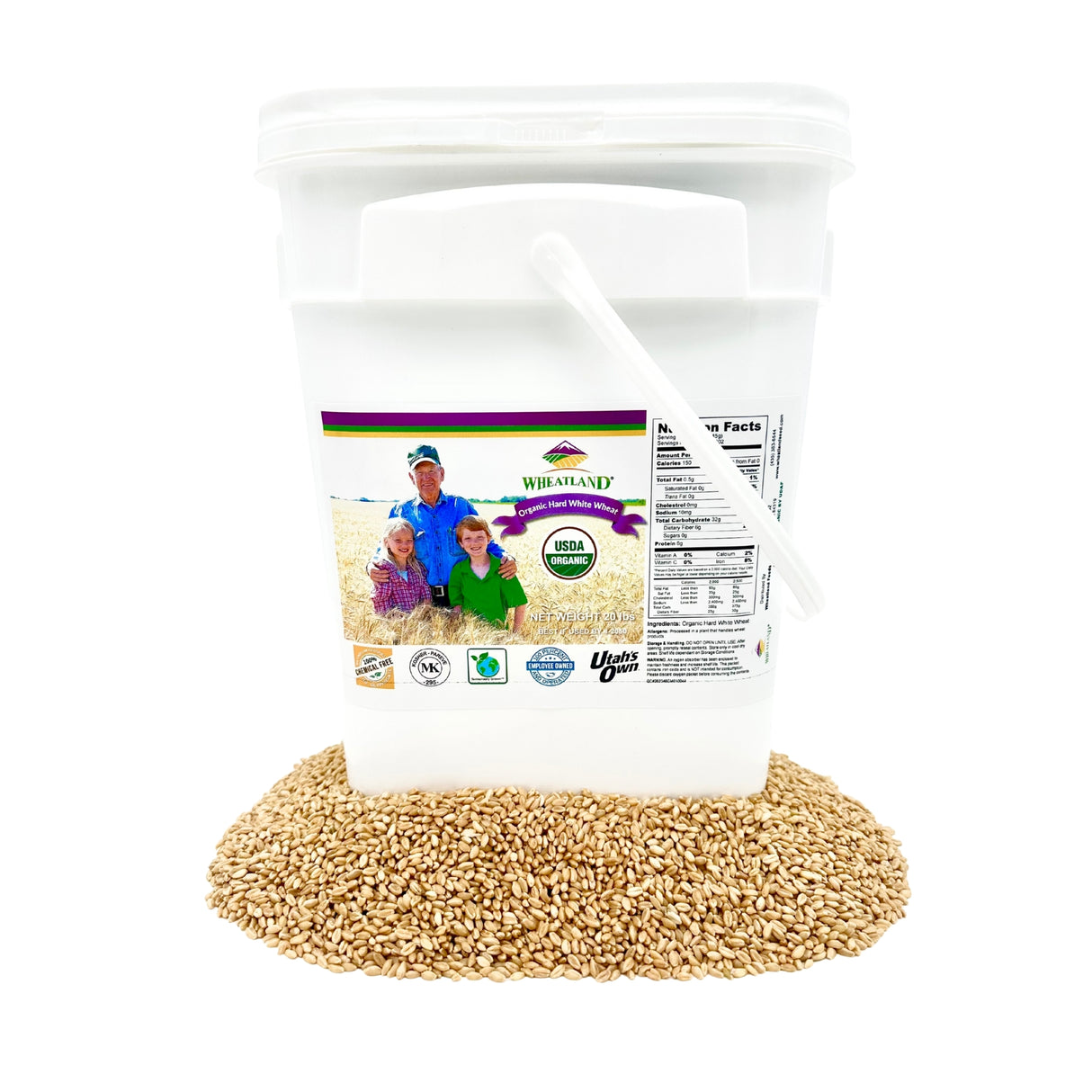 Organic Hard White Wheat Berries
