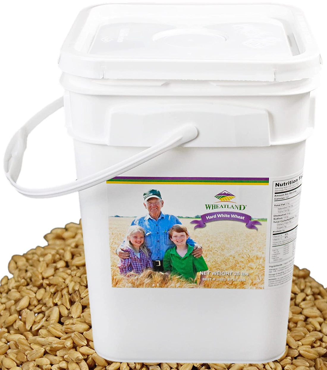 Hard White Wheat Berries Wheatland™ 25 lb Bulk Emergency Prepared