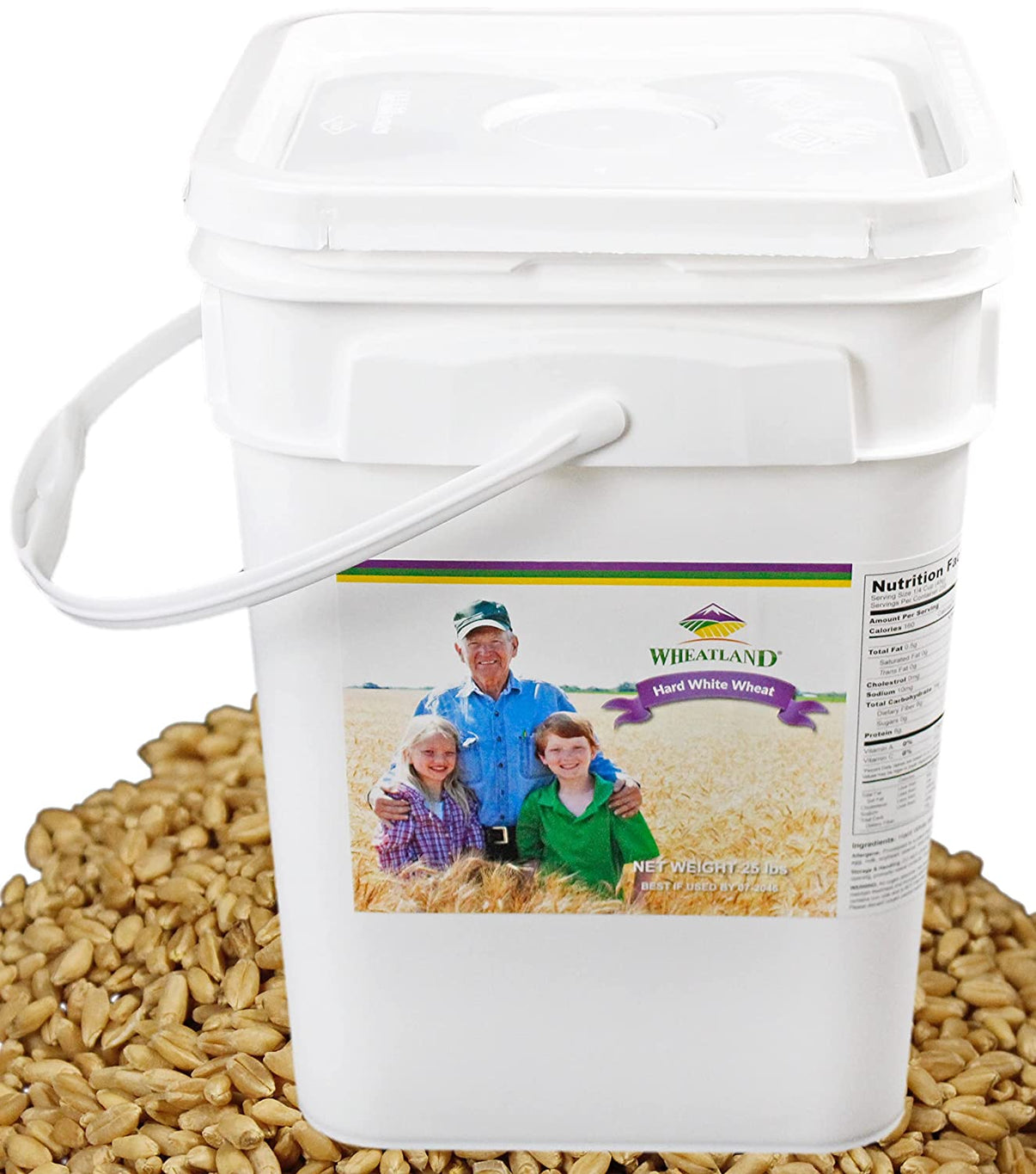 Hard White Wheat Berries Wheatland™ 25 lb Bulk Emergency Prepared